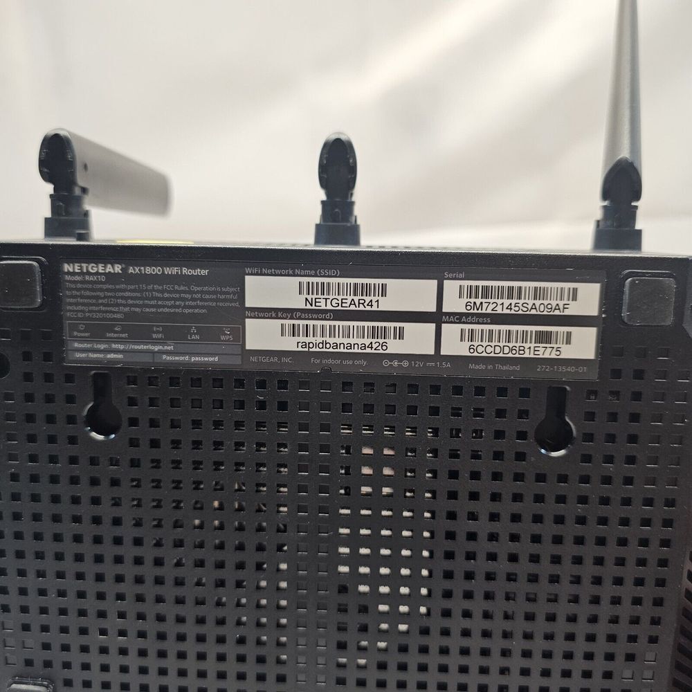 NETGEAR Nighthawk RAX10 Dual-Band Wi-Fi 6 Router - Picture 3 of 8